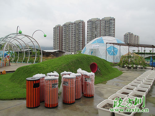 欣方圳鋼木垃圾桶，園林景區環境提升的好助手