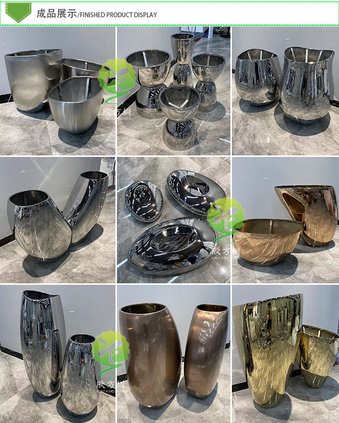 不銹鋼愛心造型創意花盆定制廠家